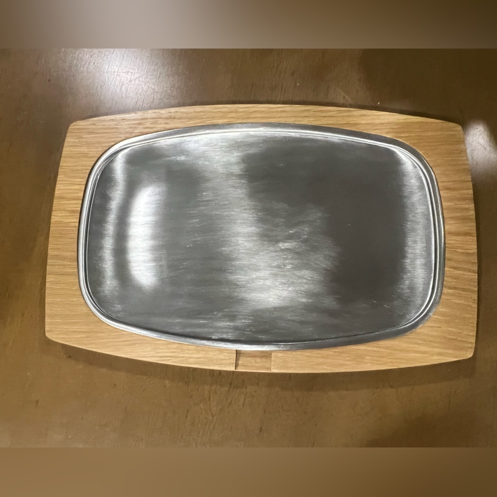 Charcuterie Board / Wood & Metal Serving Tray - *Free Shipping* (3 available)